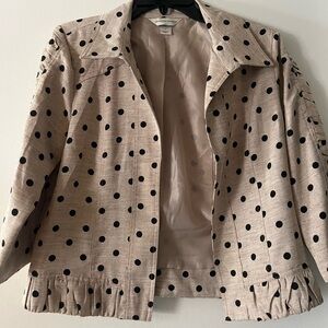 Christopher & banks Polka Dot Women's Jacket small